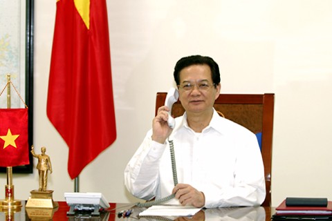 Entretien téléphonique Nguyen Tan Dung-Shinzo Abé    - ảnh 1